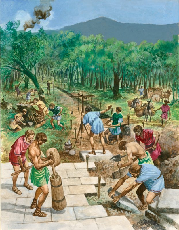Construção de estradas romanas de Peter Jackson