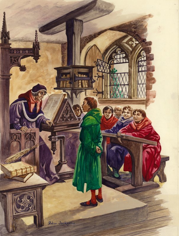 Escolas na Idade Média de Peter Jackson