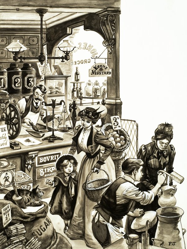 Compras em tempos eduardianos de Peter Jackson