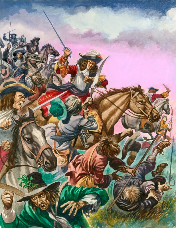 O duque de monmouth na batalha de sedgemoor. de Peter Jackson