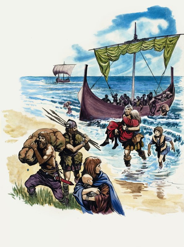 A maravilhosa história da Grã-Bretanha: os saxões se estabelecem na Grã-Bretanha de Peter Jackson