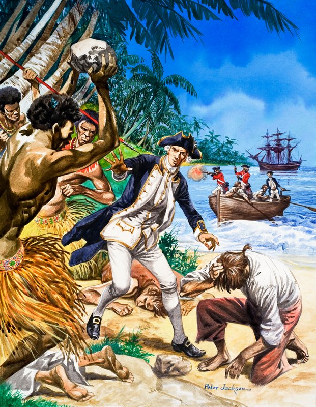 O assassinato do Capitão Cook no Hawaii de Peter Jackson