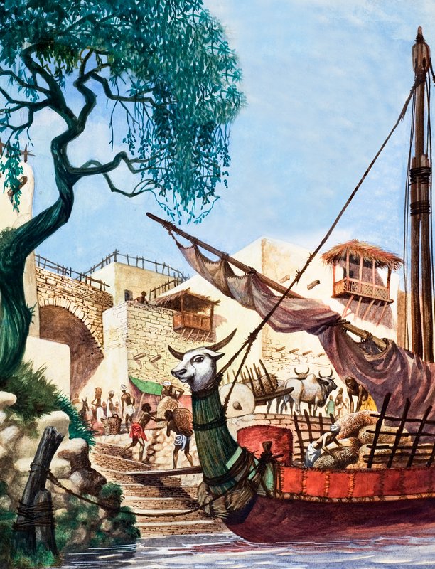 Descarregando um barco comercial de Peter Jackson