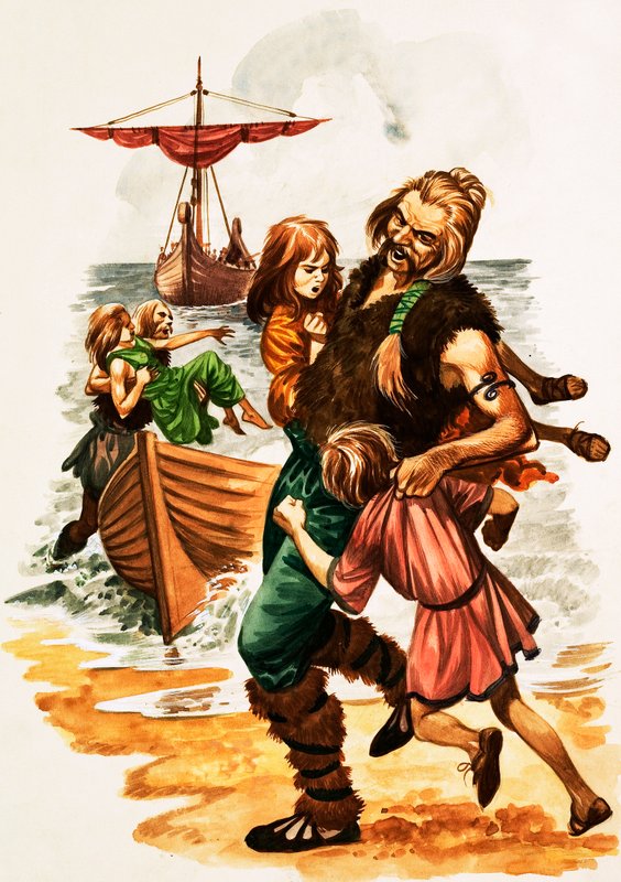 When They Were Young: St Patrick (gouache no papel) de Peter Jackson