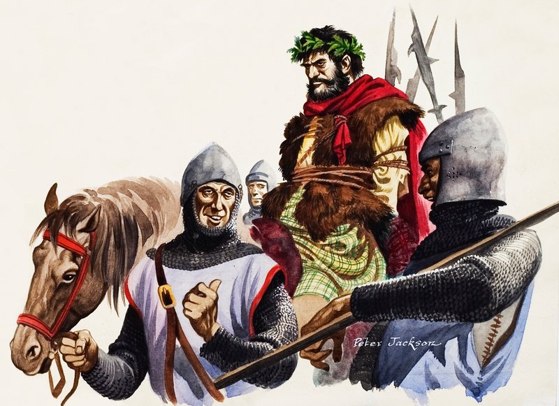 William Wallace sendo exibido em cativeiro de Peter Jackson