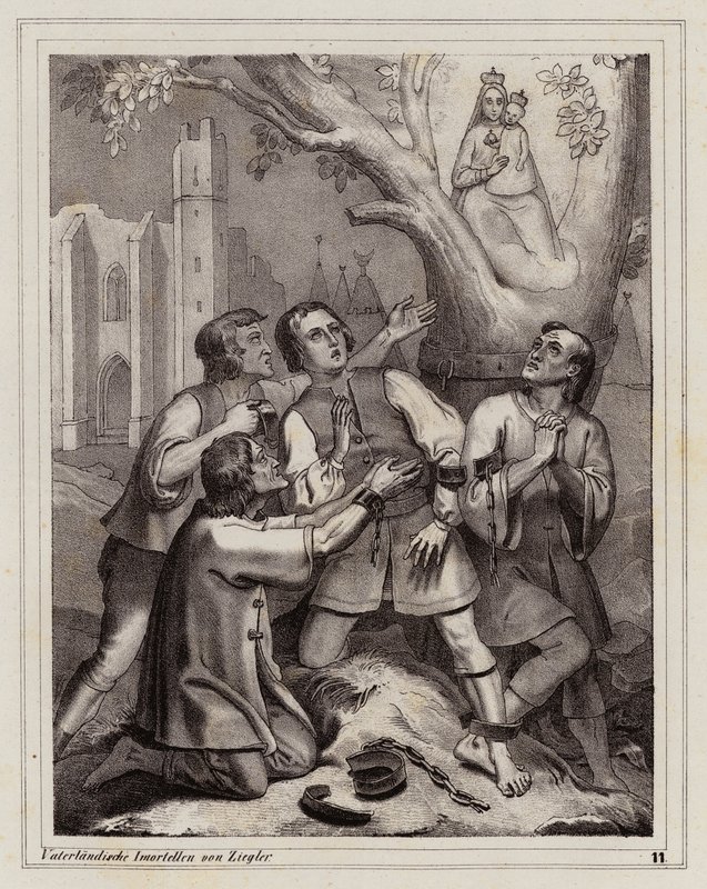 Aparição da Virgem, Hietzing, Viena de Peter Johann Nepomuk Geiger