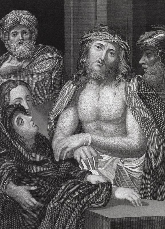 Ecce Homo, Isaías, cap. 53, v 5 (gravura) de Peter Paul (after) Rubens