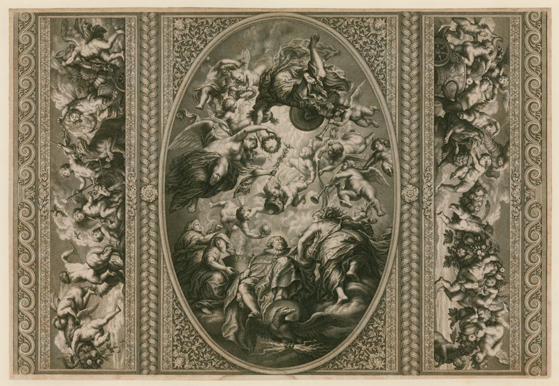 Teto da Casa de Banquetes em Whitehall de Peter Paul Rubens