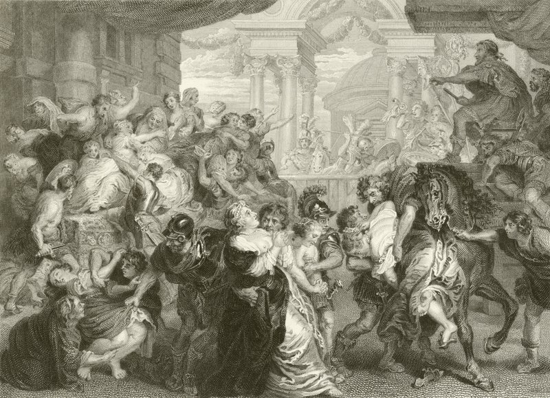 O estupro dos sabinos de Peter Paul Rubens
