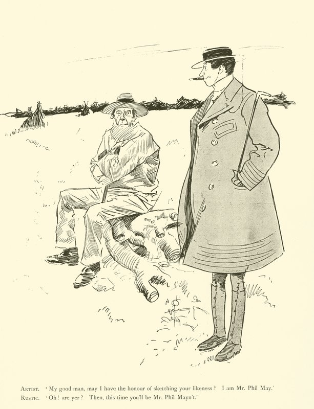 Cartum de Phil May, dos anos 1890 (litho) de Phil May