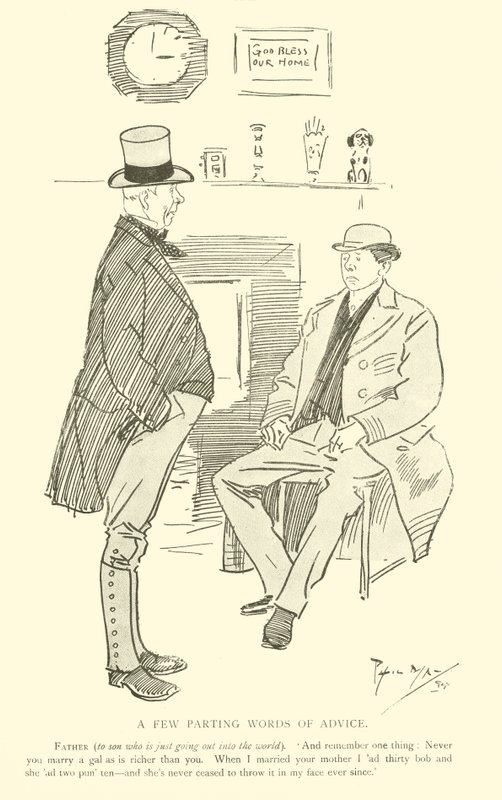Cartum de Phil May, dos anos 1890 (litho) de Phil May