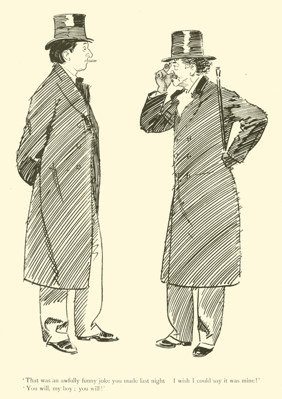 Cartum de Phil May, dos anos 1890 (litho) de Phil May