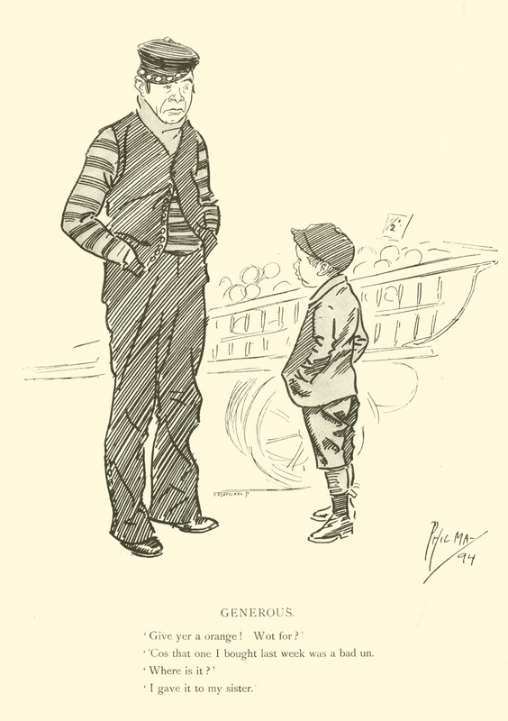 Cartum de Phil May, dos anos 1890 (litho) de Phil May