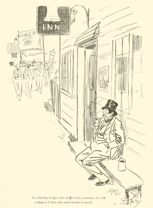 Cartum de Phil May, dos anos 1890 (litho) de Phil May
