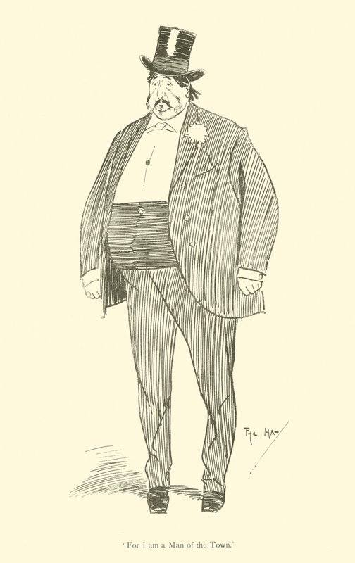 Cartum de Phil May, dos anos 1890 (litho) de Phil May