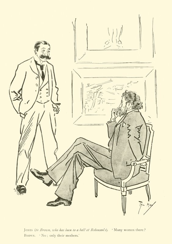 Cartum de Phil May, dos anos 1890 (litho) de Phil May