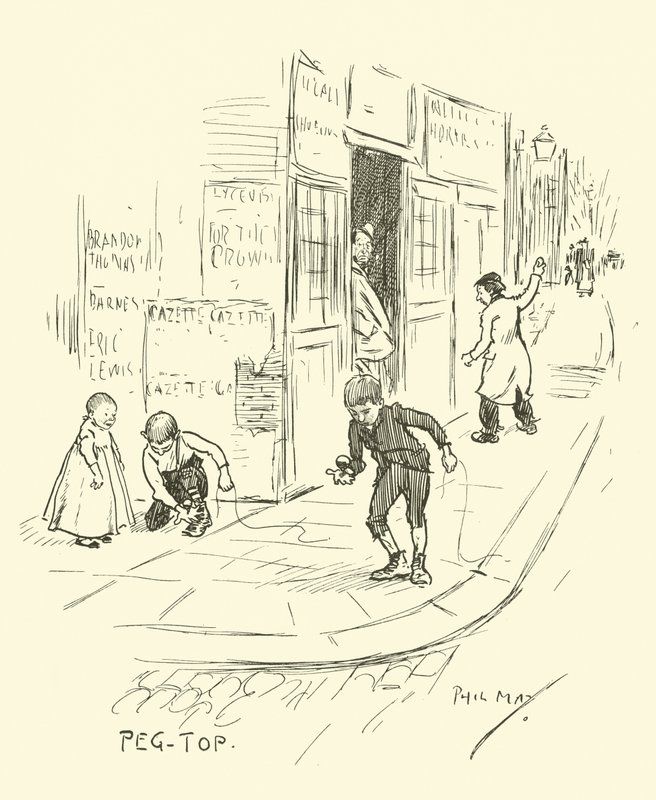 Ilustração para Phil Mays Gutter-Snipes de Phil May