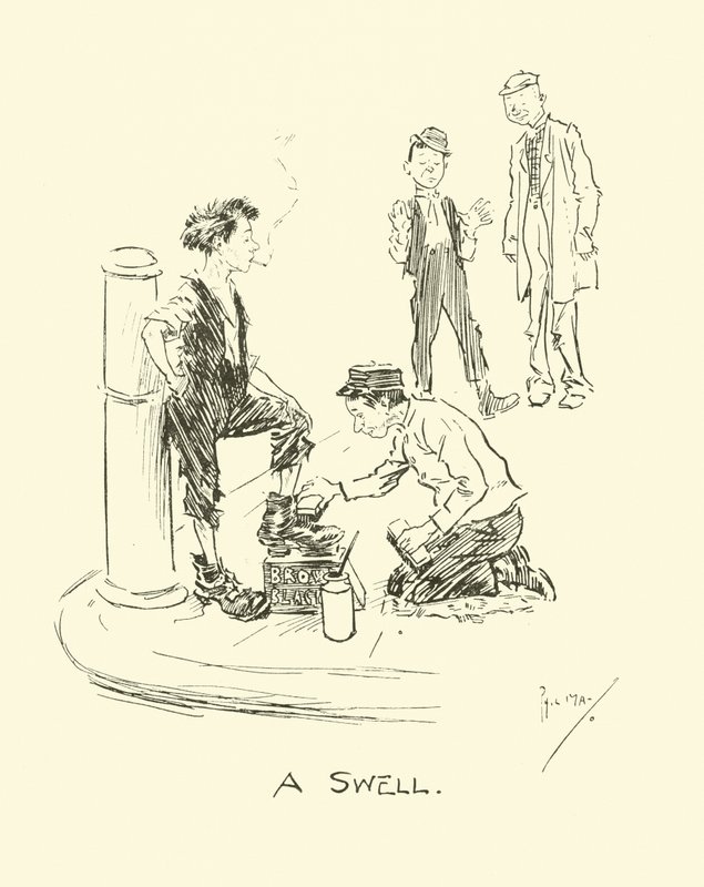 Ilustração para Phil Mays Gutter-Snipes de Phil May