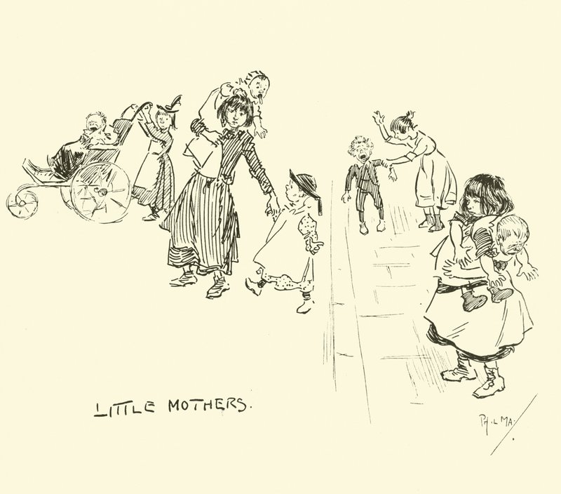 Ilustração para Phil Mays Gutter-Snipes de Phil May