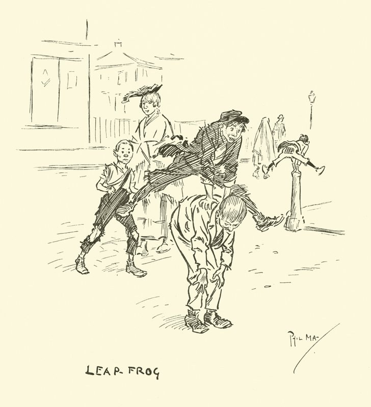 Ilustração para Phil Mays Gutter-Snipes de Phil May