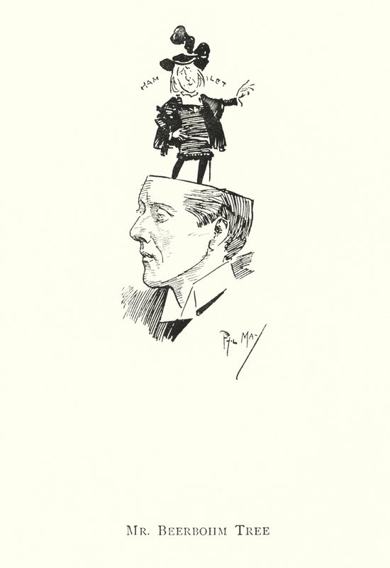 Sr. Beerbohm Tree (litho) de Phil May