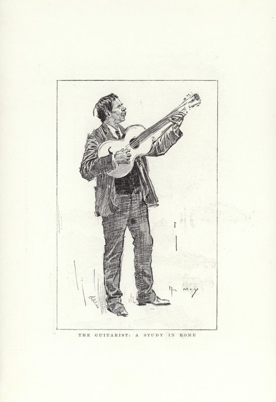 The Guitarist, um estudo em Roma de Phil May