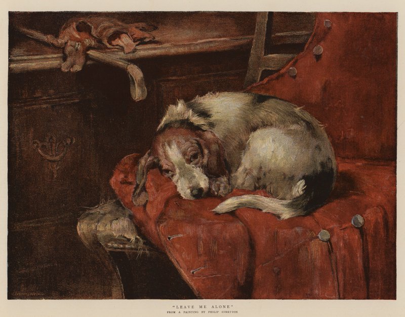 Me deixe sozinho (chromolitho) de Philip Eustace Stretton