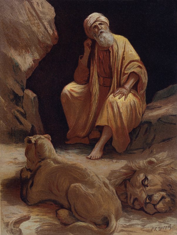 Daniel na cova dos leões de Philip Richard Morris