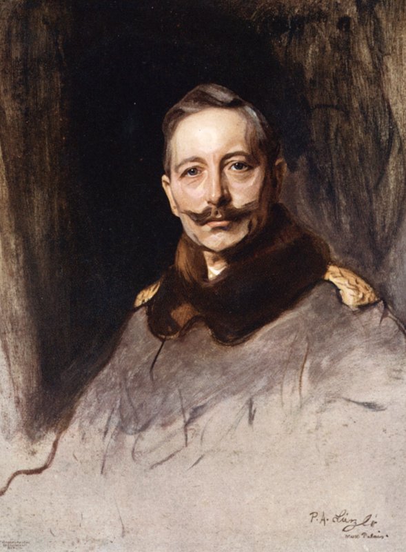 Kaiser Wilhelm II (cor litho) de Philip Alexius de Laszlo