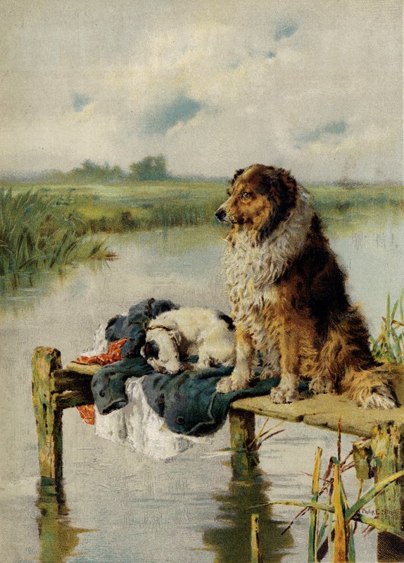 Em serviço (chromolitho) de Philip Eustace Stretton