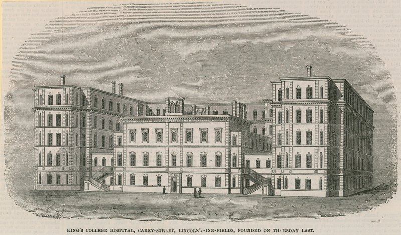 King&39;s College Hospital, Rua Cary, Lincoln&39;s Inn Fields de Philip Henry Delamotte