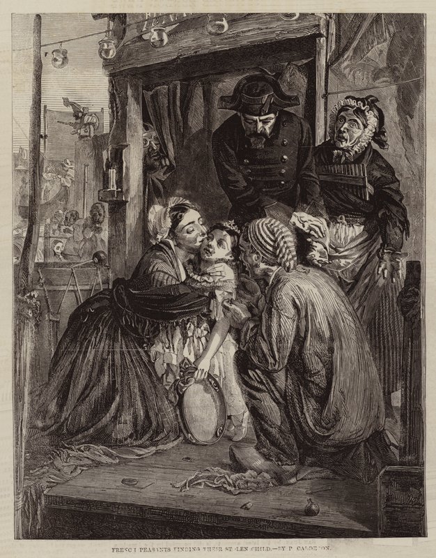 Camponeses franceses que encontram sua criança roubada de Philip Hermogenes Calderon