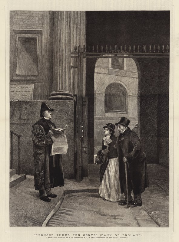 Redução de três por centavos, Bank of England de Philip Hermogenes Calderon