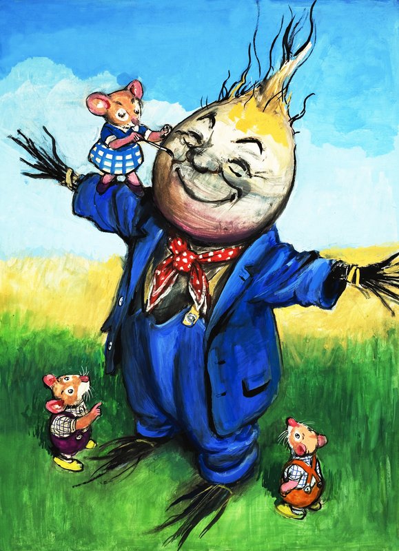 Rato da cidade e rato do campo (guache sobre papel) de Philip Mendoza