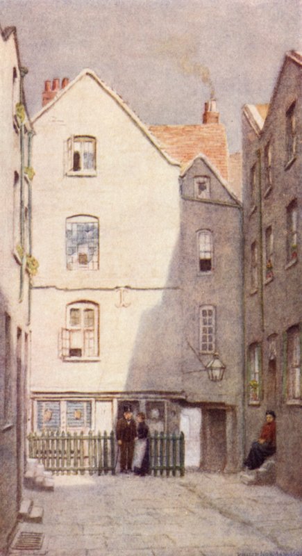 De volta da Taverna do Dragão Verde, St Andrews Hill, 1890 de Philip Norman