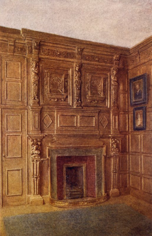 Peça de chaminé e parte do Room at No 4 Coleman Street, 1892 de Philip Norman
