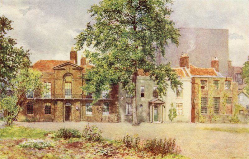 Casas antigas no local do Victoria and Albert Museum, 1899 de Philip Norman