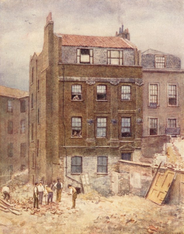 Casa de Portsmouth, canto sudoeste dos campos de Lincolns Inn, 1904 de Philip Norman