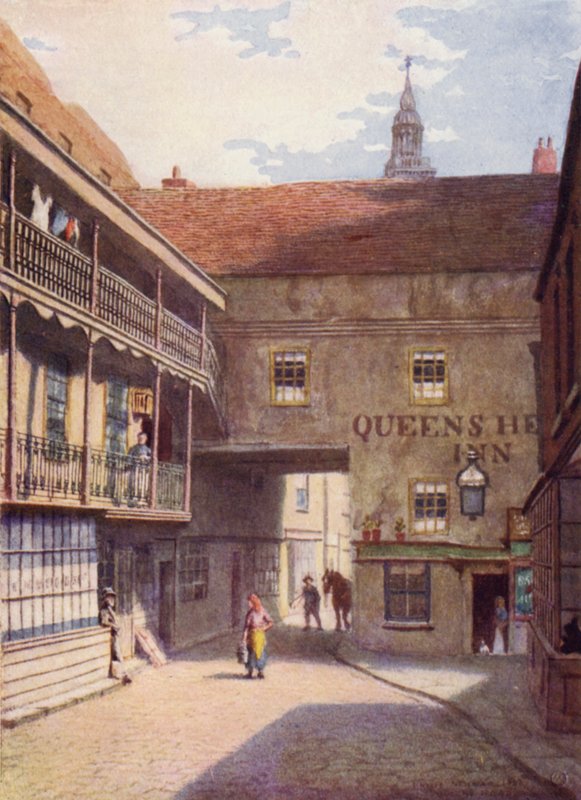 Queens Head Inn, Southwark, 1883 de Philip Norman