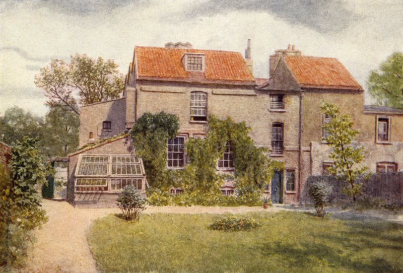 Sandford Manor House do jardim dos fundos, 1898 de Philip Norman