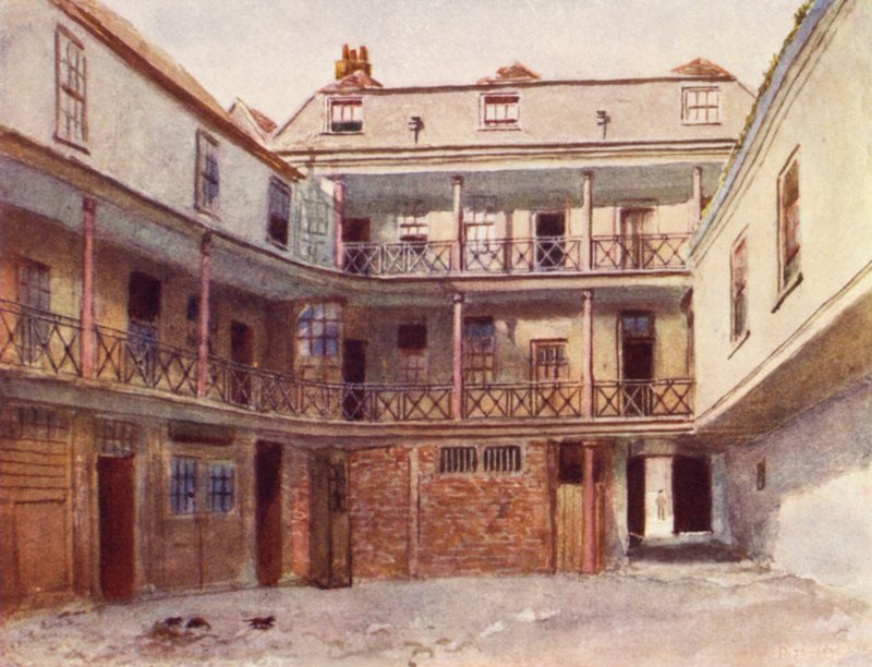 Cisne com Dois Pescoços Inn, Carter Lane, 1894 de Philip Norman