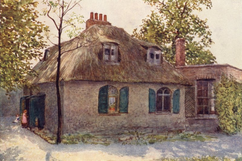 Casa de colmo perto de Paddington Green, 1895 de Philip Norman