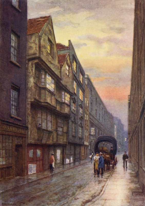 Wych Street, Strand, olhando para o noroeste, 1901 de Philip Norman
