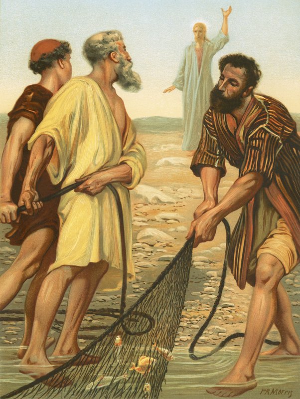 Cristo chamando os discípulos de Philip Richard Morris