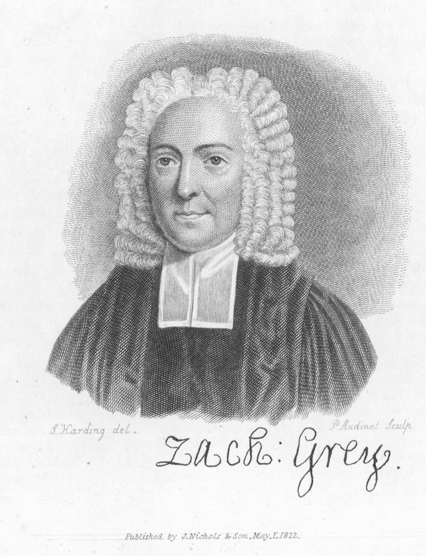 Dr Zachary Grey, sacerdote e escritor inglês (gravura) de Philipp Audinet
