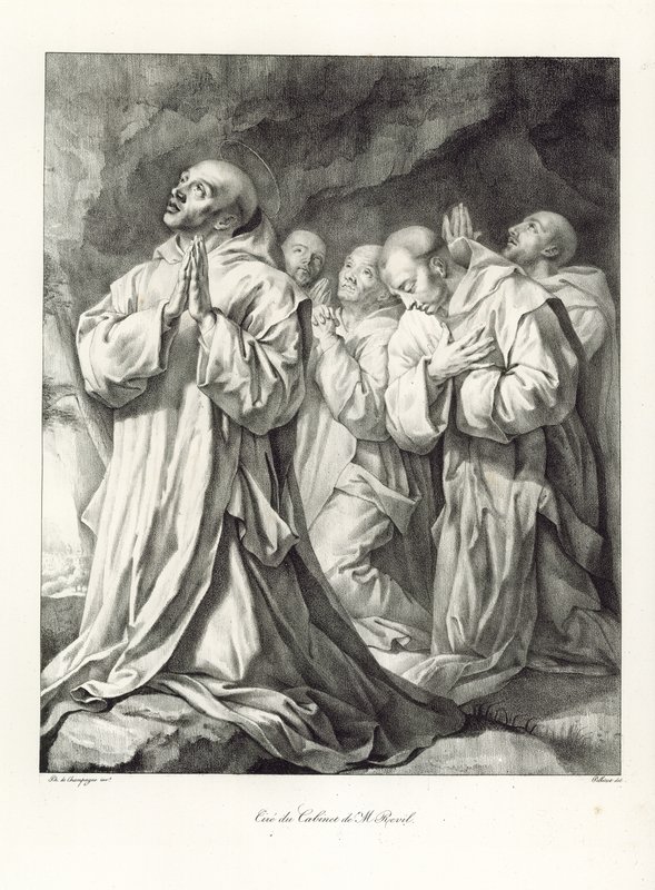Detalhe da visão de São Bruno de Philippe de Champaigne