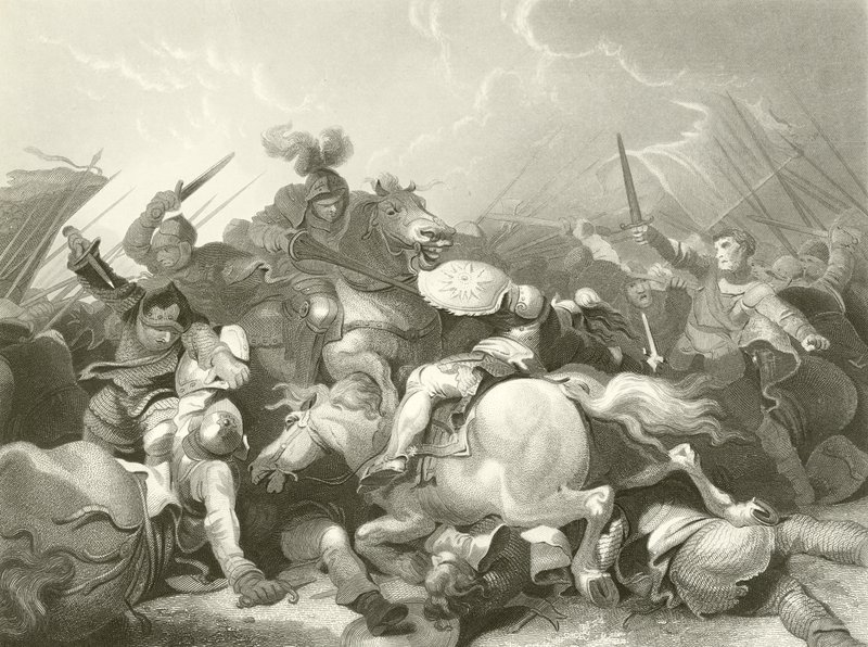 Batalha de Bosworth Field de Philippe Jacques de Loutherbourg