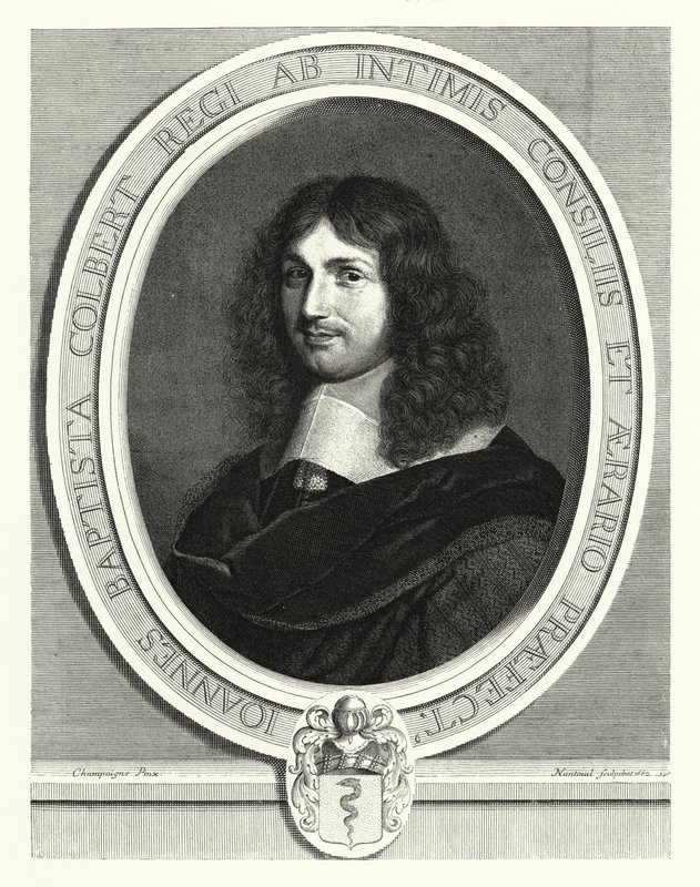 Jean-Baptiste Colbert, estadista francês (gravura) de Philippe de (after) Champaigne