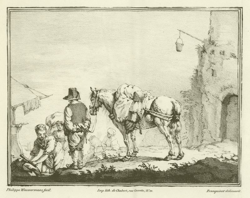 Viajante com um cavalo de Philips Wouwerman