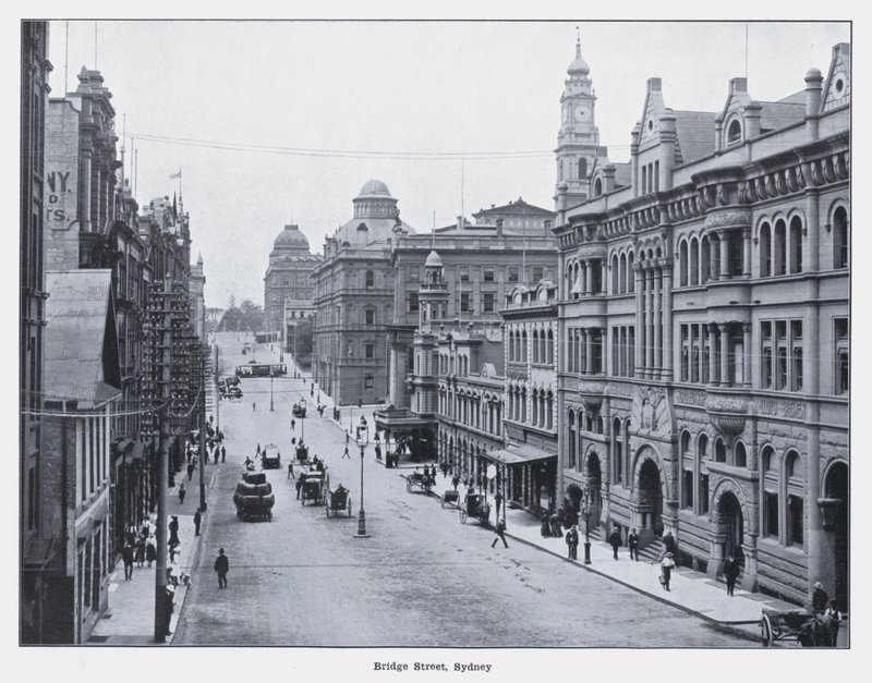Bridge Street, Sydney (foto a p/b) de Photographer Australian